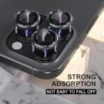 Silicone Bumper Case for iPhone 16 Pro (Black) | Camera Lens (Black) | Matte Finish Back Membrane screen Guard (Pack Of 3) Combo