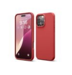 iPhone 16 Pro Max Case, Premium Liquid Silicone Case, Shockproof (Silicone, Red)