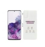 UV Tempered Glass For Samsung Galaxy S20 Plus | Camera Lens (Black) | Back Membrane (Pack Of 3) Combo