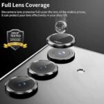 Samsung Galaxy A25 5G Tempered glass | Camera Lens (Black) | Back Membrane (Pack Of 3) Combo