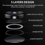 Tempered Glass for OnePlus Nord CE 4 (5G) | Camera Lens (Black) | Back Membrane (Pack Of 3) Combo
