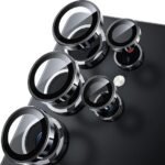 4 in 1 Combo Pack for Samsung Galaxy S25 Ultra – Black (Back Cover + Camera Lens Protector + Tempered Glass + Unbreakable Film)