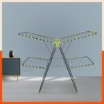 Mobidry Neo+ 2-Level Foldable Alloy Steel Cloth Drying Stand for Home with Socks Holder (XL) (Made in India)