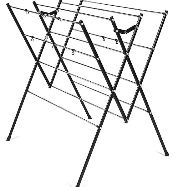 Folding Cloth Drying Stand/Cloth Dryer Stand with Stainless Steel RODS-Rust Proof/Made in India