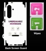 Tempered Glass for Samsung Galaxy S23 FE (5G) | Camera Lens (Silver) | Back Membrane (Pack Of 3) Combo