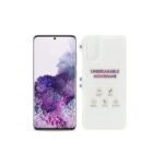UV Tempered Glass Screen Protector Guard Compatible For Samsung Galaxy S20 | Camera Lens (Black) | Back Membrane (Pack Of 3) Combo