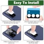 Tempered Glass For Samsung Galaxy S20Fe | Camera Lens (Black) | Back Membrane (Pack Of 3) Combo