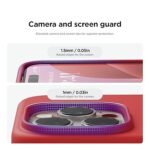 iPhone 16 Pro Max Case, Premium Liquid Silicone Case, Shockproof (Silicone, Red)