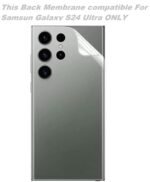 Samsung Galaxy S24 Ultra, Super X Tempered Glass | Camera Lens (Black) | Back Membrane (Pack Of 3) Combo