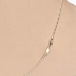 Anti-Tarnish 92.5 Sterling Silver Silk Chain Necklace in 16 18 24 inches | Gift for Women & Girls