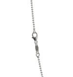 Anti-Tarnish 92.5 Sterling Silver Ball Chain Necklace in 16 18 24 inches | Gift for Women & Girls