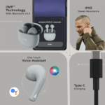 boAt Airdopes Atom 81 Truly Wireless in Ear True Wireless Earbuds W/Upto 50H Playtime, 13MM Drivers, ASAP Charge, BT V5.3 (Aero Blue)