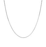 Anti-Tarnish 92.5 Sterling Silver Box Chain Necklace in 16 18 24 inches | Gift for Women & Girls