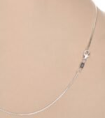 Anti-Tarnish 92.5 Sterling Silver Box Chain Necklace in 16 18 24 inches | Gift for Women & Girls