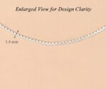 Anti-Tarnish 92.5 Sterling Silver Box Chain Necklace in 16 18 24 inches | Gift for Women & Girls