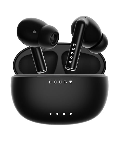 Boult W20 Truly Wireless in Ear Earbuds with 40H Playtime, Zen™ ENC Mic, 45ms Low Latency, 13mm Bass Drivers, Type-C Fast Charging, IPX5 ear buds TWS (3 color options)