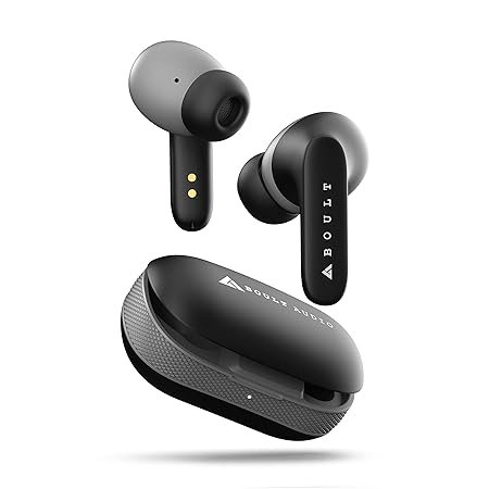 Boult Z20 Truly Wireless Bluetooth Ear Buds with 51H Playtime, Zen™ Calling ENC Mic,  Low Latency Gaming, Touch Controls, Rich Bass Drivers, TWS Earbuds Bluetooth Wireless (Jet Black)