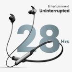 Boult Audio XCharge Wireless in Ear Bluetooth Earphones with ENC Mic, 28H Playtime, Type-C Fast Charging (15Min=15Hrs Playtime) - Black