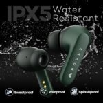 Boult Z20 Truly Wireless Bluetooth Ear Buds with 51H Playtime, Zen™ Calling ENC Mic, Low Latency Gaming, Touch Controls, Rich Bass Drivers, TWS Earbuds Bluetooth Wireless (Pine Green)