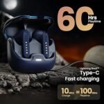 Boult Audio Z40 True Wireless in Ear Earbuds with 60H Playtime, Zen™ ENC Mic, Type-C Fast Charging, Made in India, 10mm Rich Bass Drivers, IPX5, Bluetooth 5.3 Ear Buds TWS (4 Colour Options)