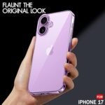 Best Camera Protection Back Cover Case for iPhone 17| Ultra Clear Soft Case (Transparent)