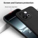 Oneplus 13s 5G Back Cover with Upgraded Square Edges for Camera Protection Shockproof  (Black)