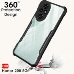 Shockproof Crystal Clear Back Cover Case for Honor 200 5G | 360 Degree Protection | Protective Design | Transparent Back Cover -Eagle