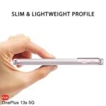 Best Camera Protection Back Cover Case for OnePlus 13s 5G | Ultra Clear Soft Case | Inbuilt Dust Plugs & Anti-Slip Grip (Silicone, Transparent)