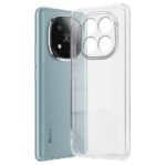 Transparent Shockproof Crystar Clear Back Case Cover for Redmi Note 14 Pro Plus 5G | Raised Bumps for Camera & Screen Protection (Transparent)