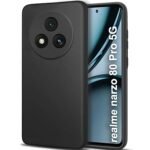 Realme Narzo 80 Pro 5G | Slim Fit Protective Design | Ultra Matte Finish | Camera Protection Bump (Black)