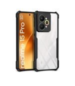 Realme 15 Pro 5G Eagle Clear Back Cover + Tempered Glass + Camera Lens Protector Combo Pack.