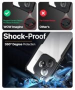 Shock Proof Clear Protective Back Case for Realme GT 6T 5G | 360 Degree Camera Protection (Eagle)
