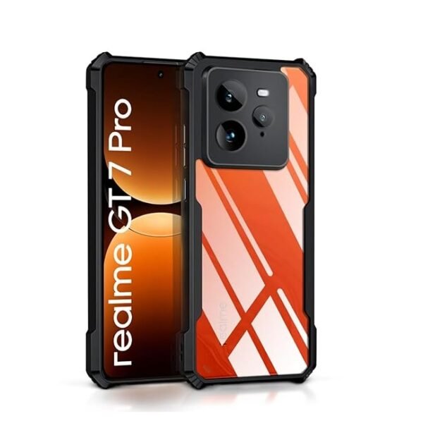 Shock Proof Clear Protective Back Case for Realme GT 7 Pro 5G - 360 Degree Camera Protection | Transparent -Eagle