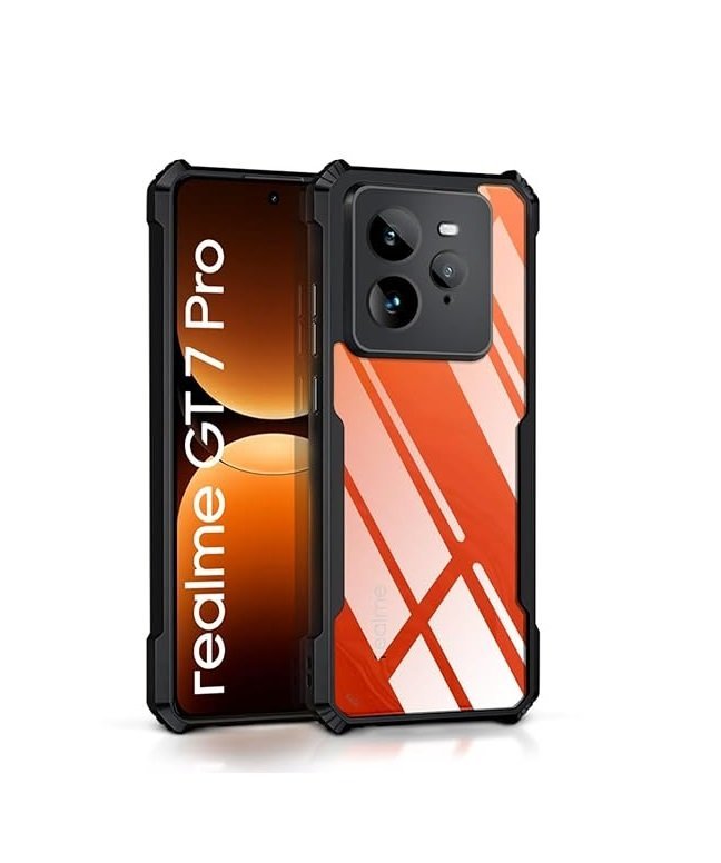 Shock Proof Clear Protective Back Case for Realme GT 7 Pro 5G - 360 Degree Camera Protection | Transparent -Eagle