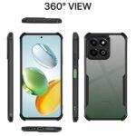 Transparent Back Cover | Ultra Hyrbid | Full Camera Protection | Raised Edge | Bumper Case for Honor X7C (Eagle)