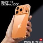Ultra-Hybrid Crystal Clear Back Case Cover for iPhone 17 Pro Max | Shockproof Design | Camera Protection Bump (Transparent)