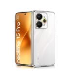 Realme 15 Pro 5G Transparent Back Cover + Tempered Glass + Camera Lens Protector Combo Pack.
