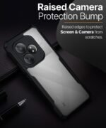Shock Proof Clear Protective Back Case for Realme GT 6T 5G | 360 Degree Camera Protection (Eagle)