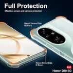 Transparent Crystal Clear Back Cover for Honor 200 5G | Shockproof Soft TPU Case with Cushioned Edges for Ultimate Protection (Transparent)