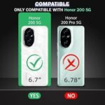 Shockproof Crystal Clear Back Cover Case for Honor 200 5G | 360 Degree Protection | Protective Design | Transparent Back Cover -Eagle