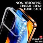 Ultra-Hybrid Crystal Clear Back Case Cover for iPhone 17 Pro Max | Shockproof Design | Camera Protection Bump (Transparent)