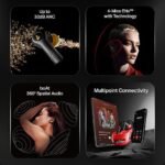 boAt Nirvana Crystl (2025 Launch), Transparent Case,Spatial Audio, ANC(~32dB), 100Hrs Battery,4Mics ENx,App Support, Bluetooth Earbuds (Quantum Black) boAt Nirvana Crystl (2025 Launch), Transparent Case,Spatial Audio, ANC(~32dB), 100Hrs Battery,4Mics ENx,App Support, Bluetooth Earbuds (Quantum Black)