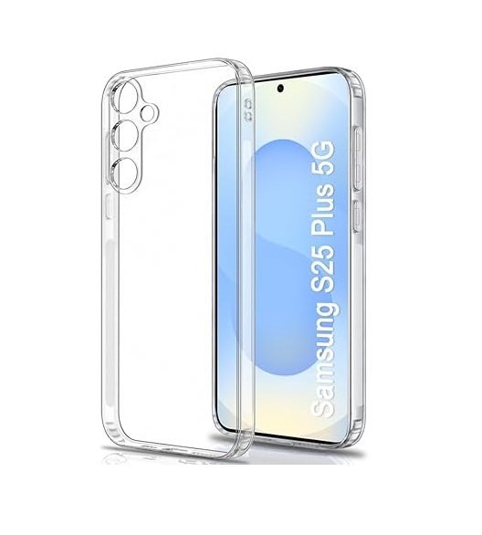 Silicone Soft Back Cover Case for Samsung Galaxy S25 Plus 5G (Transparent)\ Camera Lens Protector\ Membrane Scratch Guard\ Tempered Glass(4 In 1 Combo) Silicone Soft Back Cover Case for Samsung Galaxy S25 Plus 5G (Transparent)\ Camera Lens Protector\ Membrane Scratch Guard\ Tempered Glass(4 In 1 Combo)