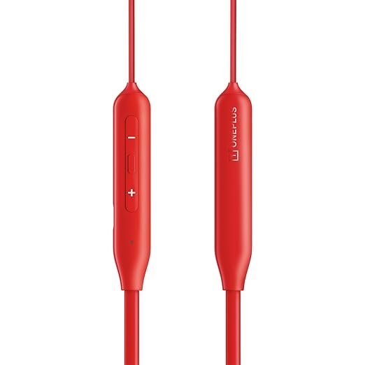 OnePlus Bullets Wireless Z3 in Ear Neckband with 12.4Mm Drivers, Red OnePlus Bullets Wireless Z3 in Ear Neckband with 12.4Mm Drivers, Red