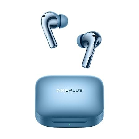 OnePlus Buds 3 TWS in Ear Earbuds with Upto 49dB Smart Adaptive Noise Cancellation,Hi-Res Sound Quality,Sliding Volume Control,10mins for 7 Hours Fast Charging with Upto 44Hrs Playback (Blue)