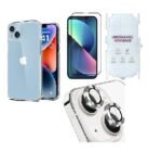 “4 in 1 Combo Pack for iPhone 14 Plus– Transparent (Back Case + Camera Lens Protector + Tempered Glass + Unbreakable Membrane) “4 in 1 Combo Pack for iPhone 14 Plus– Transparent (Back Case + Camera Lens Protector + Tempered Glass + Unbreakable Membrane)