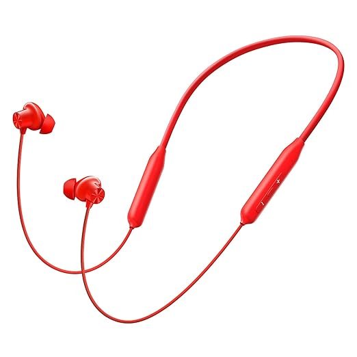 OnePlus Bullets Wireless Z3 in Ear Neckband with 12.4Mm Drivers, Red