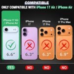 4 in 1 Combo Pack for iPhone 17 Air – Transparent (Back Cover + Camera Lens Protector + Tempered Glass + Unbreakable Membrane) 4 in 1 Combo Pack for iPhone 17 Air – Transparent (Back Cover + Camera Lens Protector + Tempered Glass + Unbreakable Membrane)