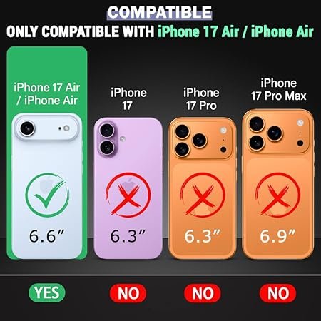 4 in 1 Combo Pack for iPhone 17 Air – Transparent (Back Cover + Camera Lens Protector + Tempered Glass + Unbreakable Membrane) 4 in 1 Combo Pack for iPhone 17 Air – Transparent (Back Cover + Camera Lens Protector + Tempered Glass + Unbreakable Membrane)