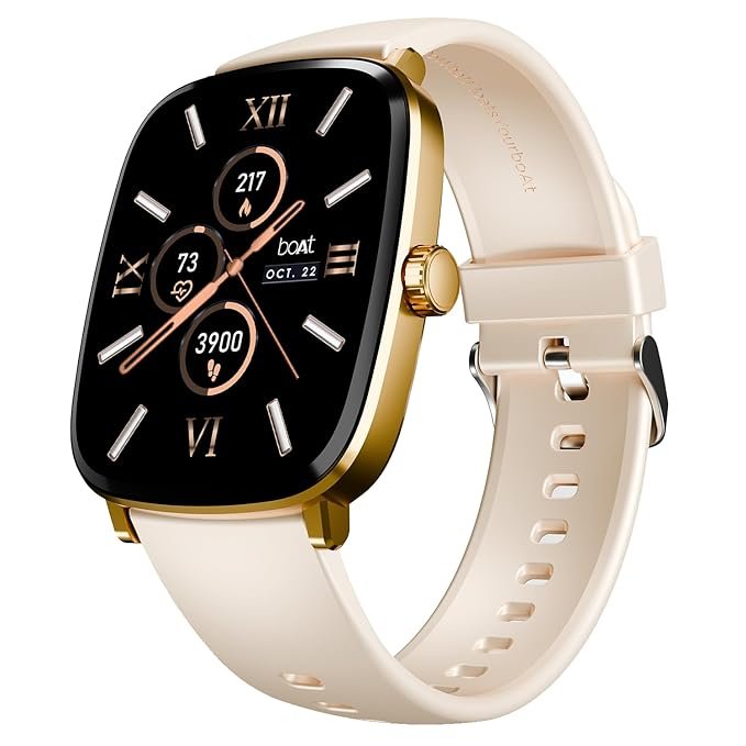 boAt Ultima Regal w/ 2.01”(5.10 cm) Crystal-Clear AMOLED Display, 1000 NITS Brightness,Premium Metal Body,Fitness Smart Watch for Men & Women (Cherry Blossom) boAt Ultima Regal w/ 2.01”(5.10 cm) Crystal-Clear AMOLED Display, 1000 NITS Brightness,Premium Metal Body,Fitness Smart Watch for Men & Women (Cherry Blossom)